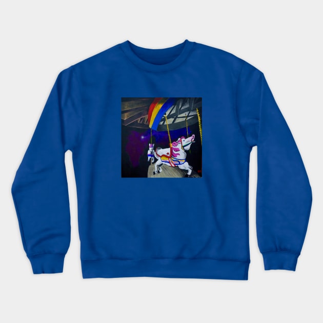 Carousel Crewneck Sweatshirt by SPINADELIC